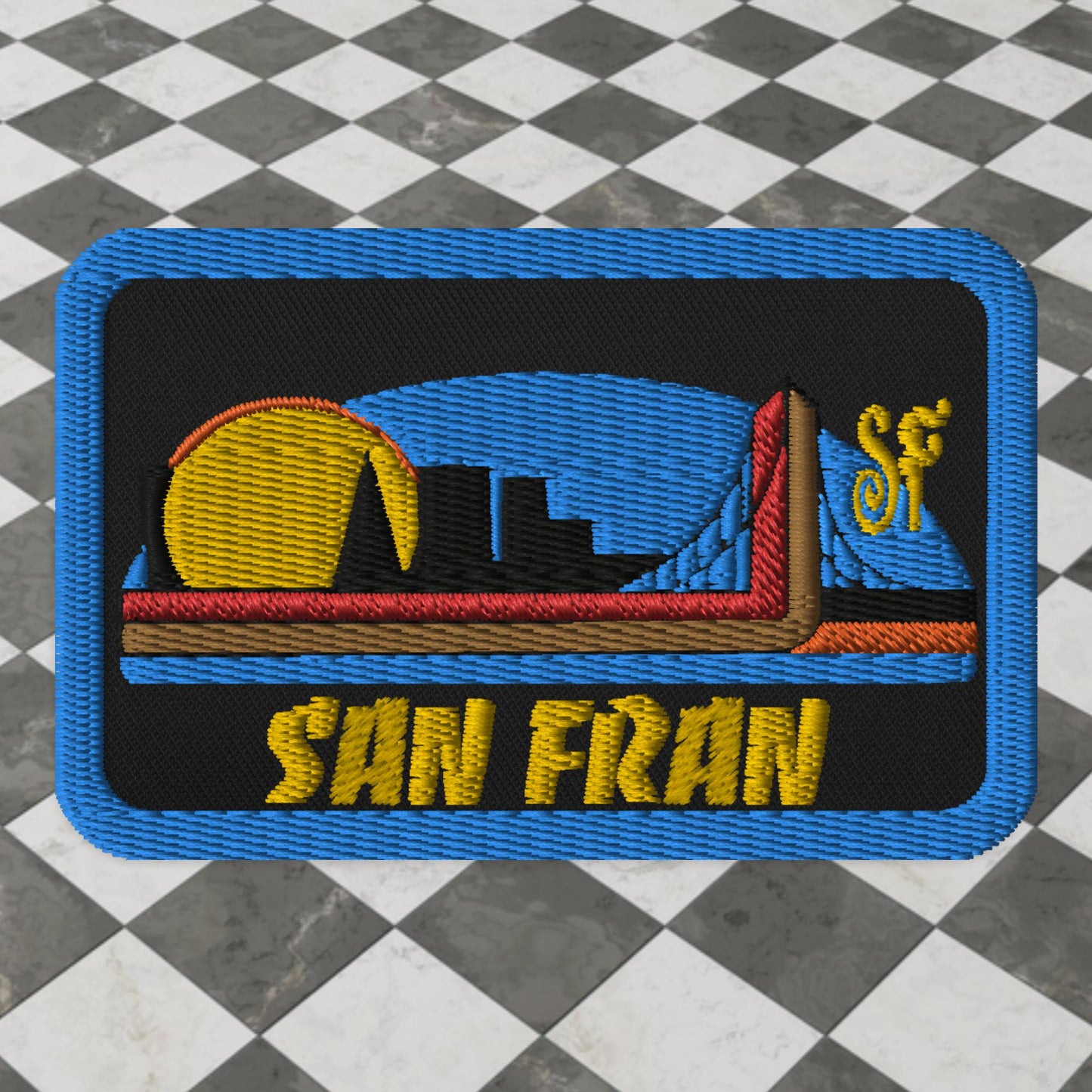 San Fran Skyline - Embroidered patches