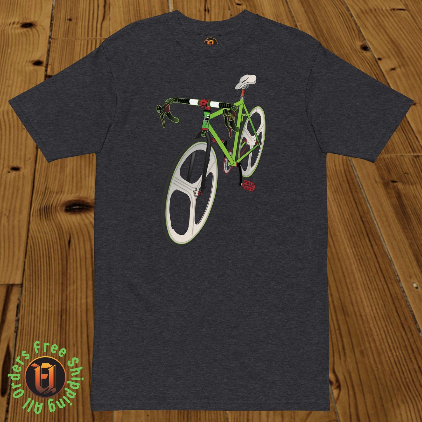 San Francisco Bicycle -  Premium heavyweight tee