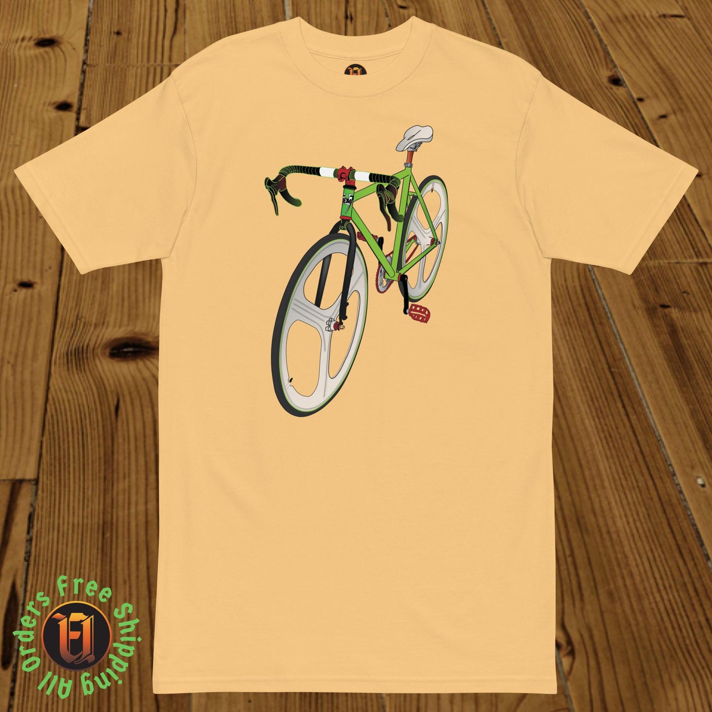 San Francisco Bicycle -  Premium heavyweight tee